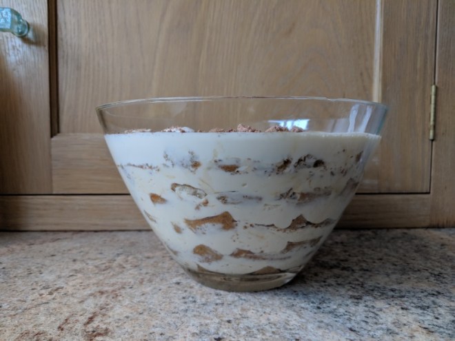 Tiramisu from the side